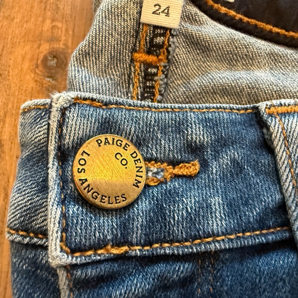 Paige woman’s Skyline Ankle Peg style jean. Size 24. Made in USA. - Picture 6 of 8